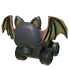 An Adopt Me Bat Face Roller Skates