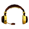 An Adopt Me Golden Headset