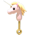 An Adopt Me Golden Maned Unicorn Rattle