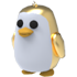 An Adopt Me Golden Penguin