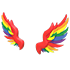 An Adopt Me Pride Wings