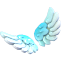 An Adopt Me Snow Cloud Wings