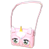 An Adopt Me Glamicorn Purse Pet