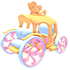 An Adopt Me Rose Petal Carriage