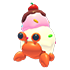 An Adopt Me Ice Cream Hermit Crab