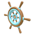 An Adopt Me Ship Wheel Flying Disc