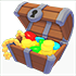 An Adopt Me Treasure Chest Back Accessory