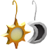 An Adopt Me Sun & Moon Earrings