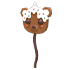 An Adopt Me Gingerbread Bear Balloon