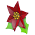 An Adopt Me Poinsettia Hair Clip